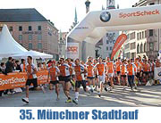 35. Münchner Stadtlauf am 23.06. mit einer 10 km-Strecke (Familienlauf), einer Halbmarathon-Strecke (21 km) und einer fünf Kilometer langen Strecke für Walker und Nordic Walker (©Foto: Martin Schmitz)
